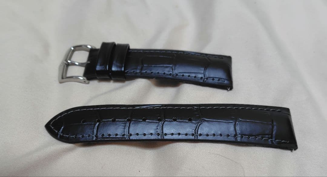 未使用 HIRSCH ヒルシュ 腕時計 ベルト 21㎜ 黒