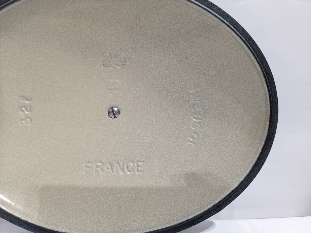 ル・クルーゼ　Le　Creuset　オーバル　ブルー　25cm