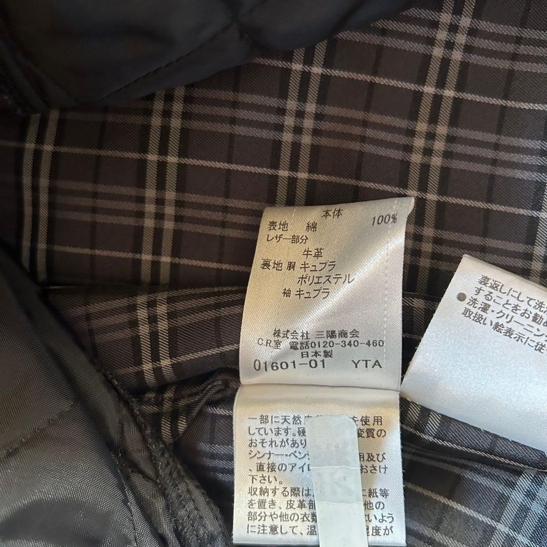 【美品】バーバリーブラックレーベル 中綿ライナー付き トレンチコート ブラック