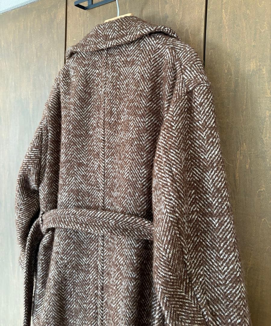 AURALEE ツイードロングコート