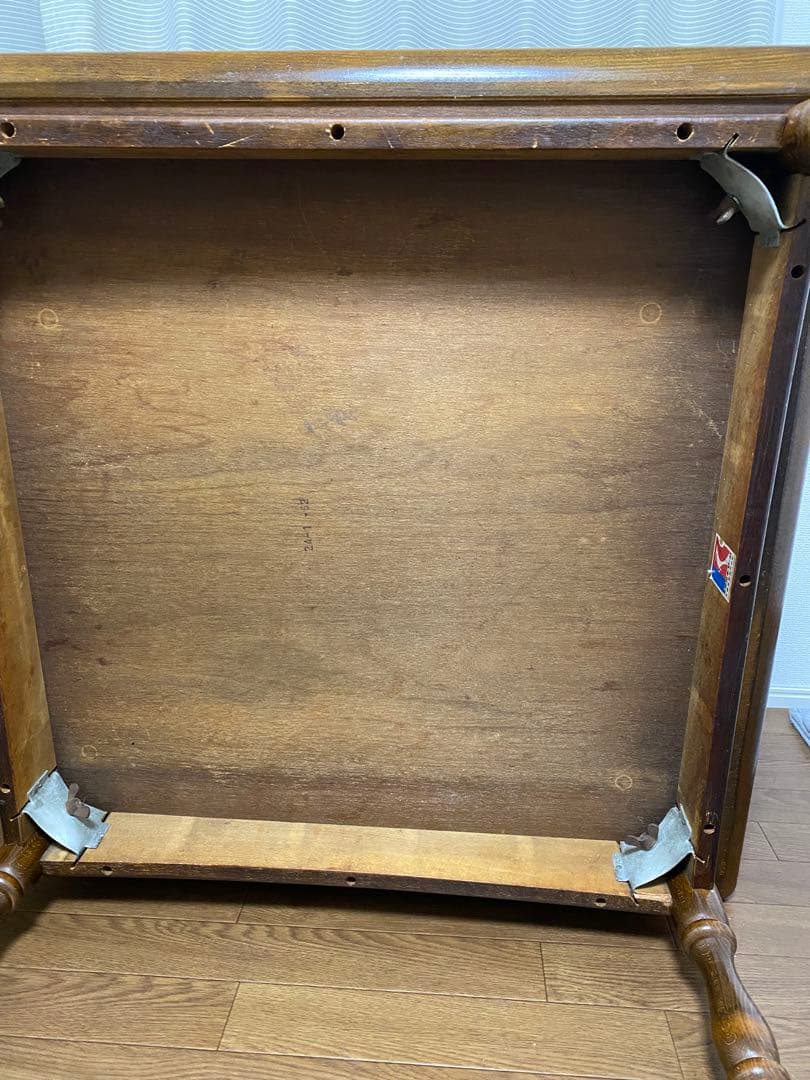 【送料込み】 飛騨産業 キツツキマーク ダイニングテーブル アンティーク 家具