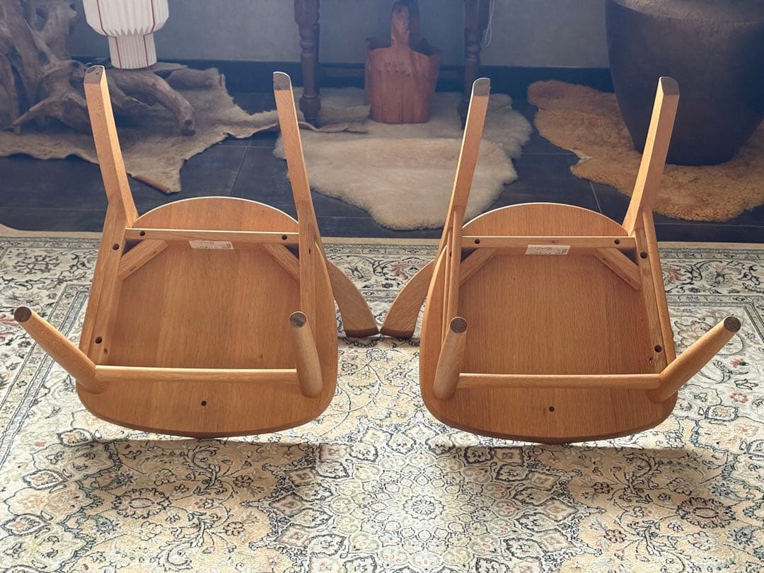 柏木工　ダイニングチェア　4脚セット　北欧　モダン　アームチェア nY