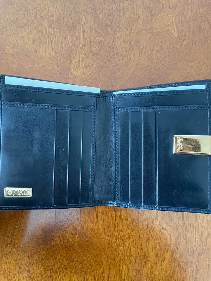 GUCCI オールドグッチ シェリーライン 二つ折り財布
