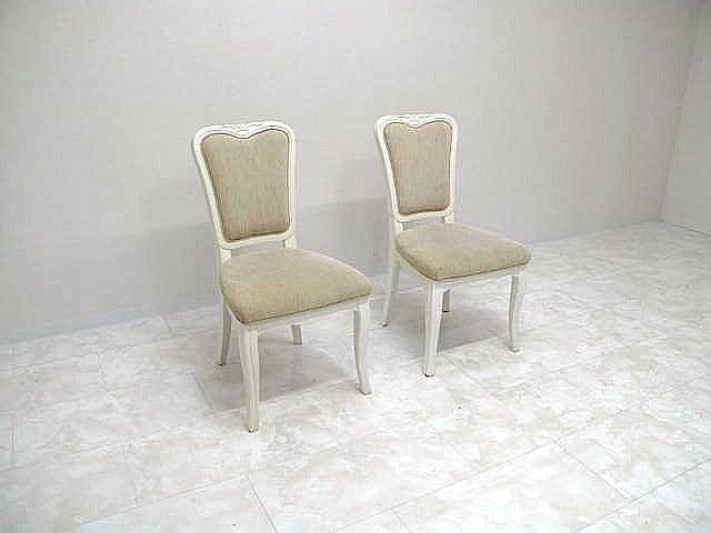 東海家具 リモージュ チェア 2脚セット　猫脚 ロココ調 ダイニングチェア 椅子