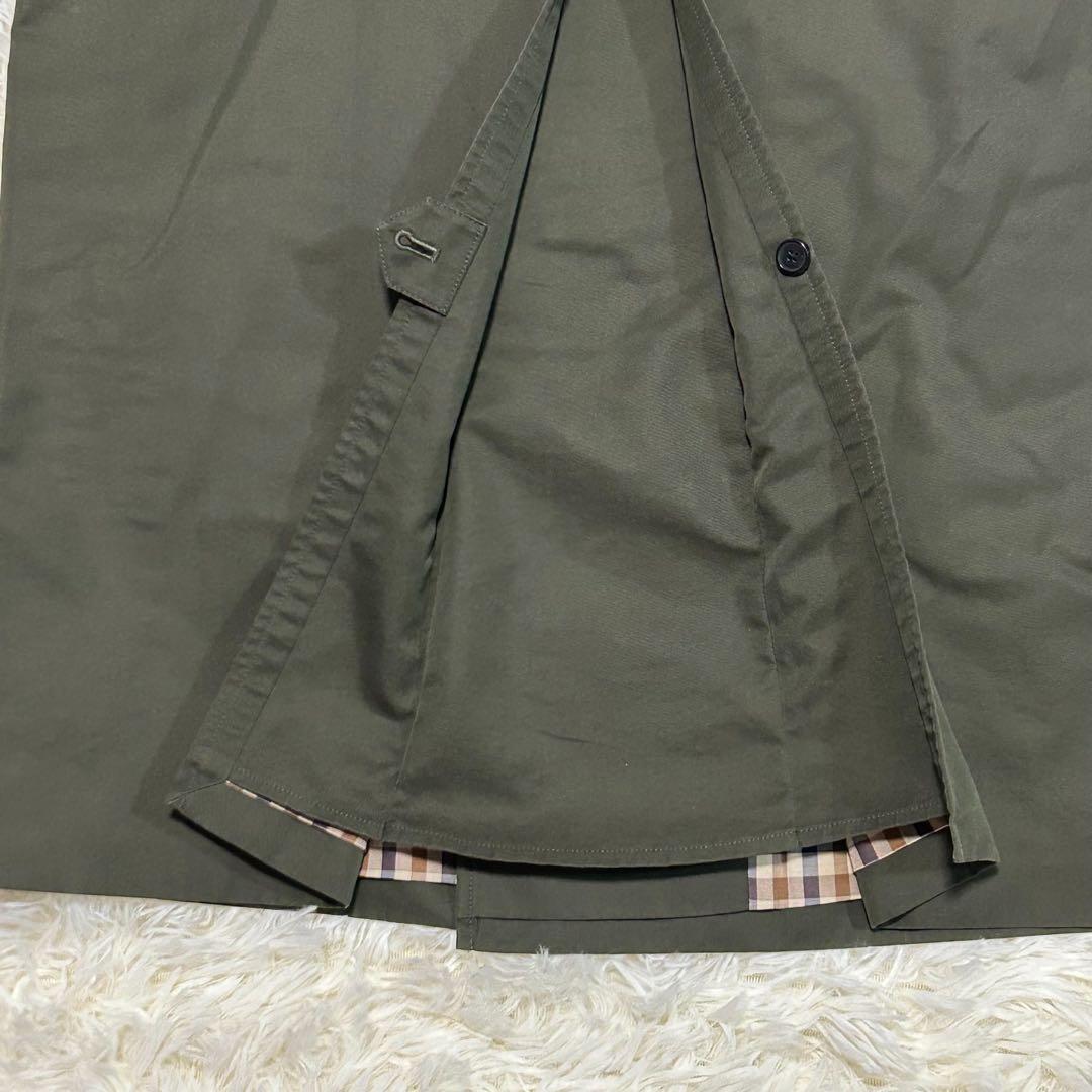極美品　アクアスキュータム　ロンドン　ハウスチェック　トレンチコート　ライナー