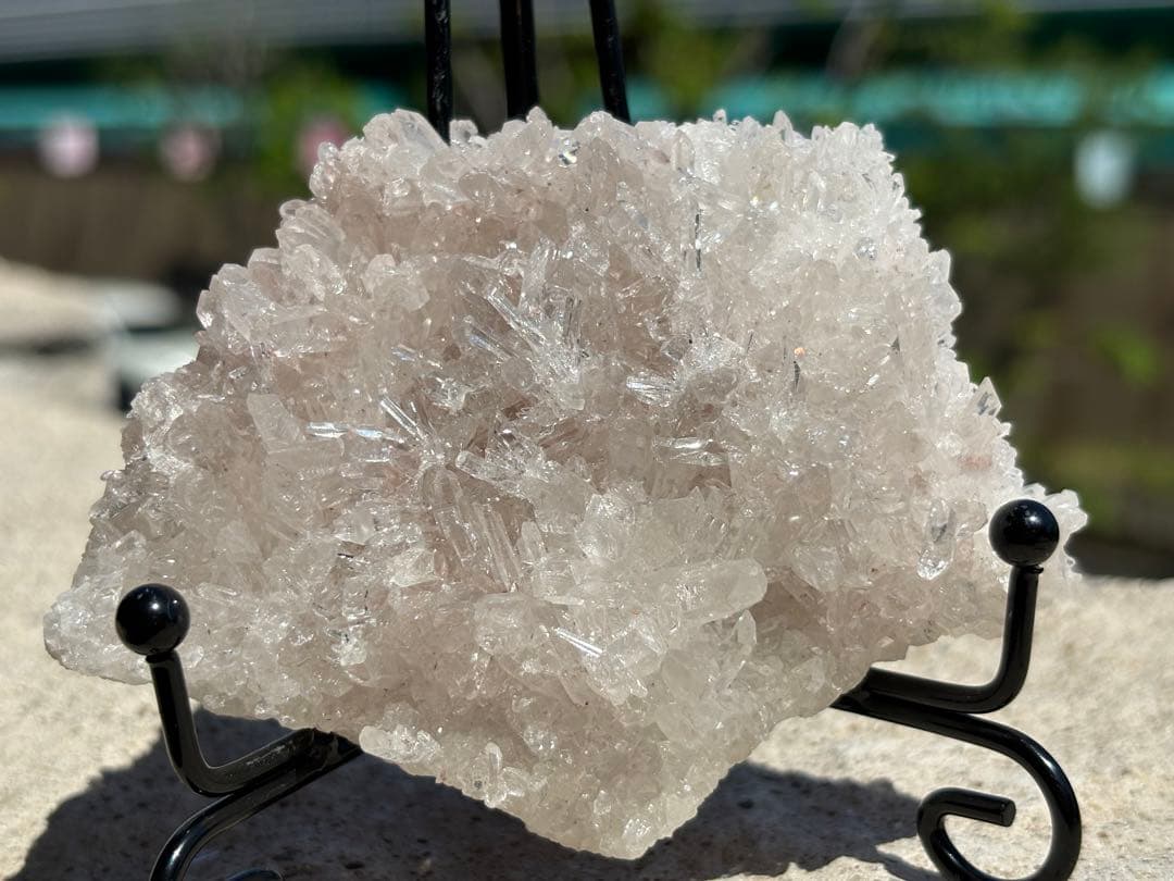 【強いエネルギー・高い波動】ブラジル産！ピンクレムリアンクラスター⭐️N34 台座