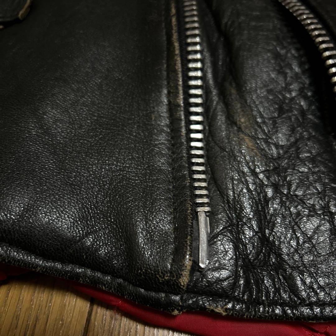 70s UK ヴィンテージ ダブルライダース ロンジャン 英国製666パンク