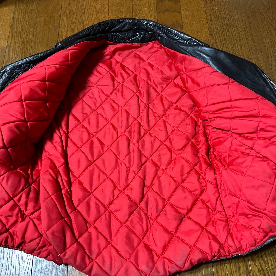 70s UK ヴィンテージ ダブルライダース ロンジャン 英国製666パンク