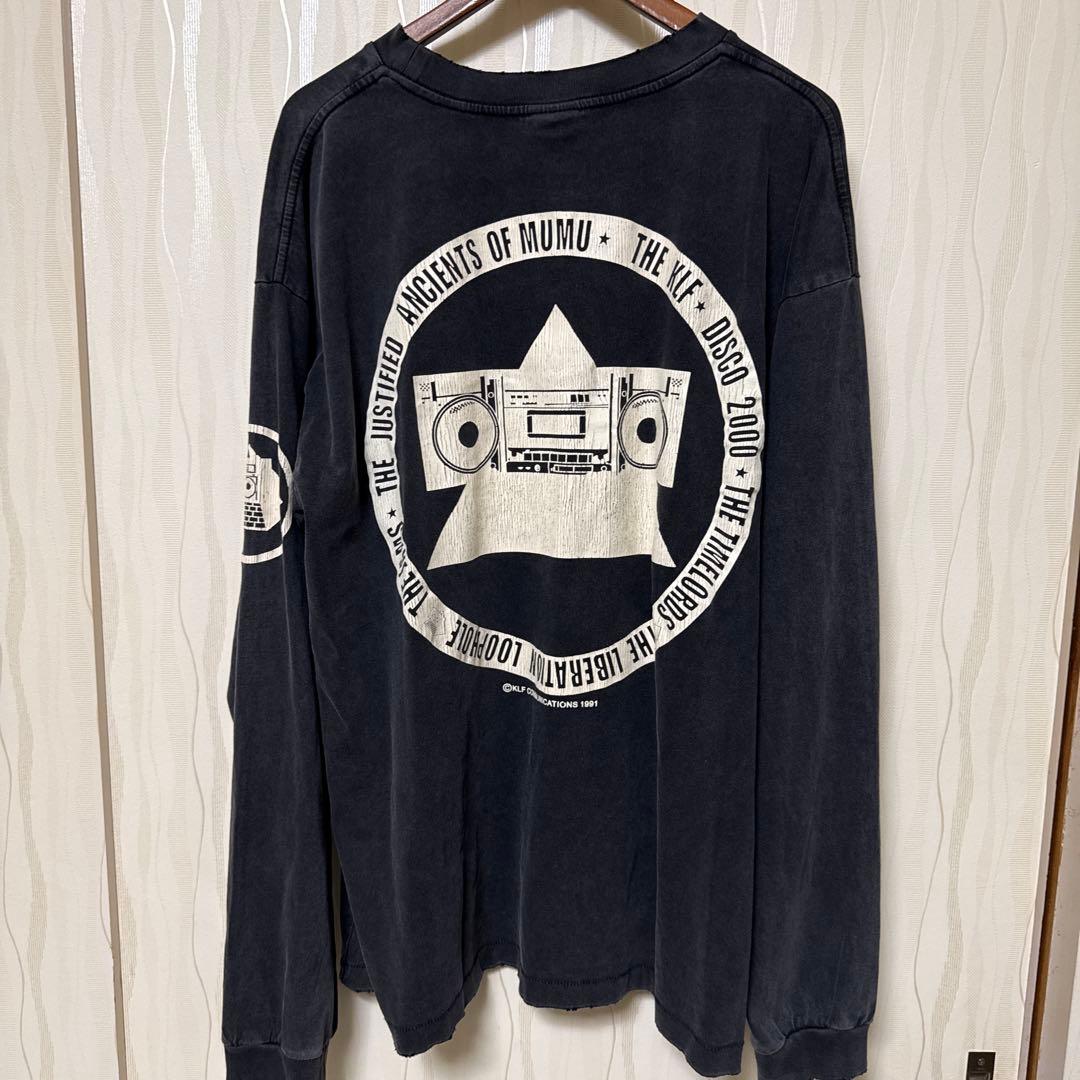 SAINT MICHAEL美品 XL長袖KLF ダークグレー Tシャツ