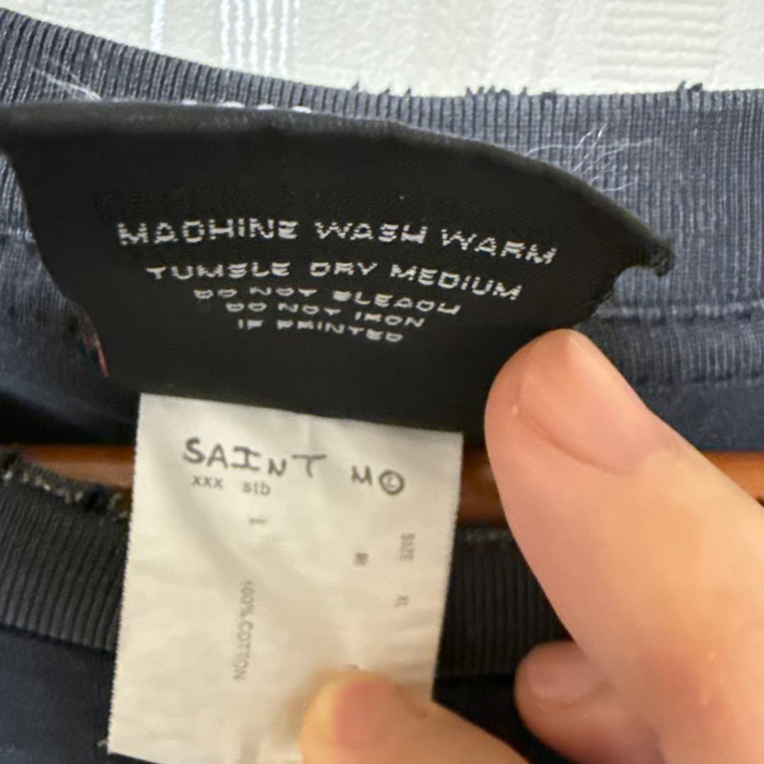 SAINT MICHAEL美品 XL長袖KLF ダークグレー Tシャツ