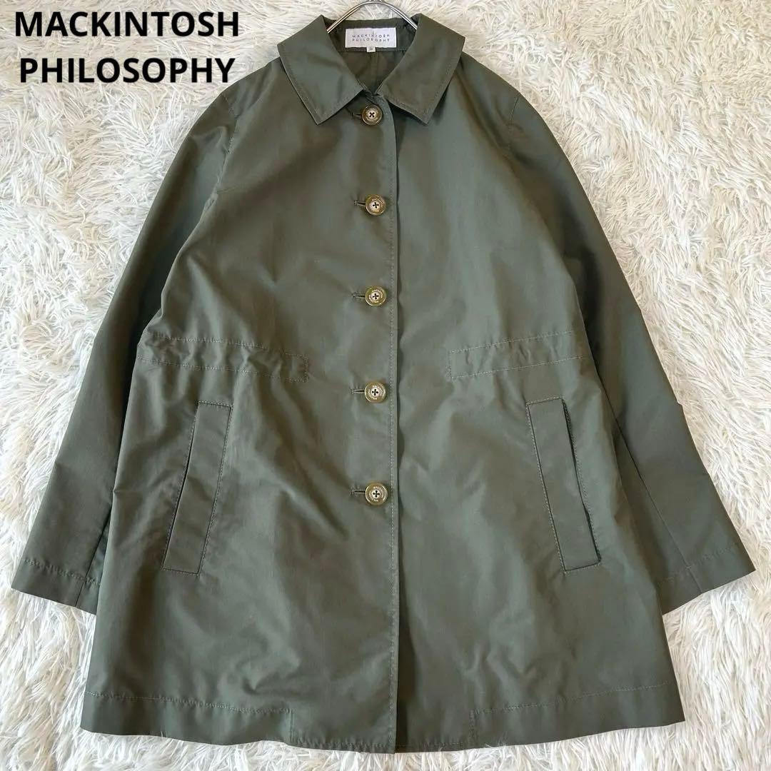 極美品　マッキントッシュフィロソフィ　ステンカラーショートスプリングコート