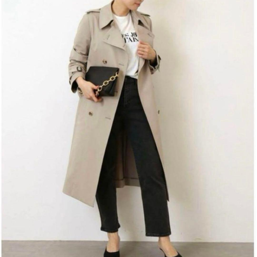 美品　EVERYDAY I LIKE. トレンチコート ベルト ベージュ ダブル