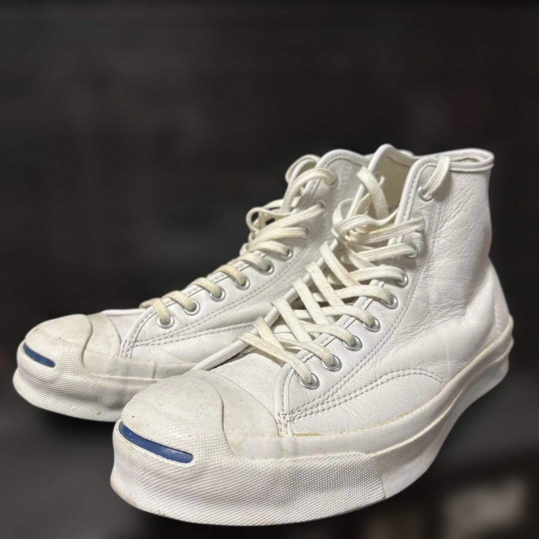 さとし様美品★ジャックパーセル 白レザーハイカットスニーカー26.5〜27センチ