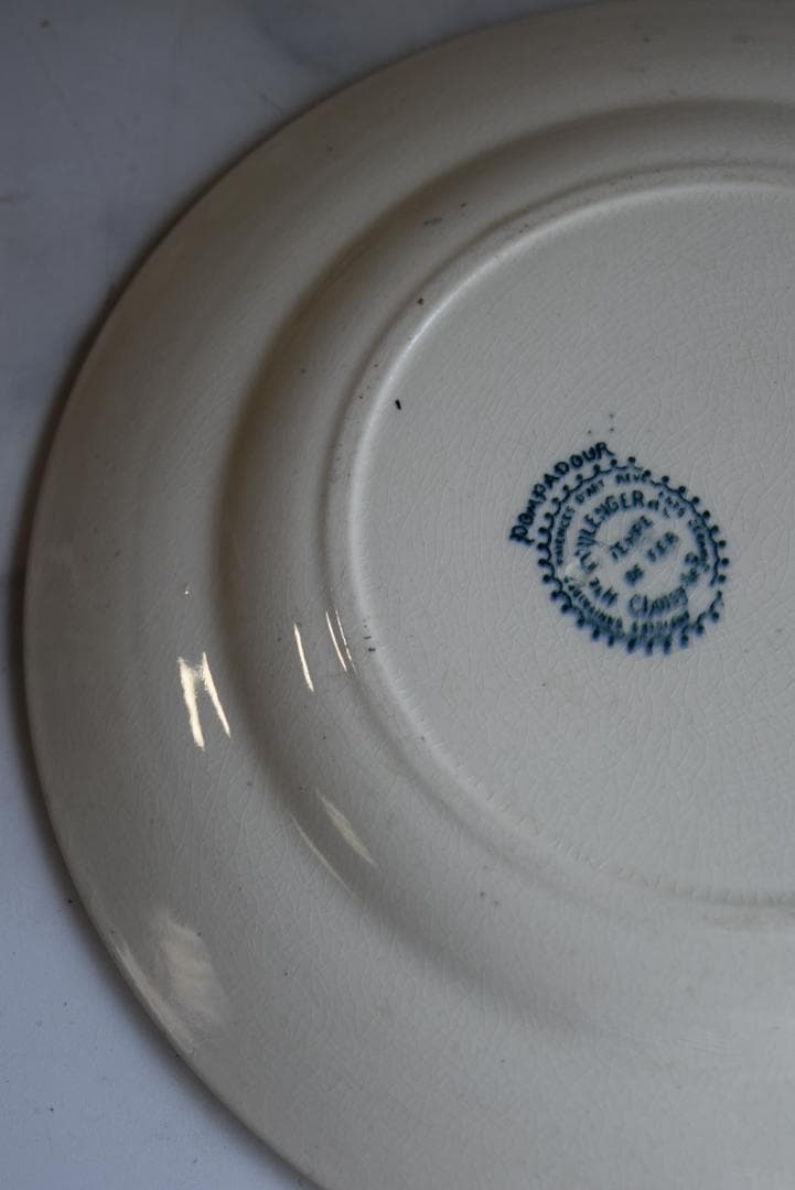 美品ショワジー・ル・ロワ　ポンパドール平皿　フランスアンティーク