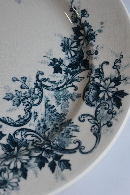 美品ショワジー・ル・ロワ　ポンパドール平皿　フランスアンティーク