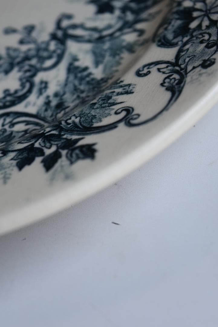 美品ショワジー・ル・ロワ　ポンパドール平皿　フランスアンティーク