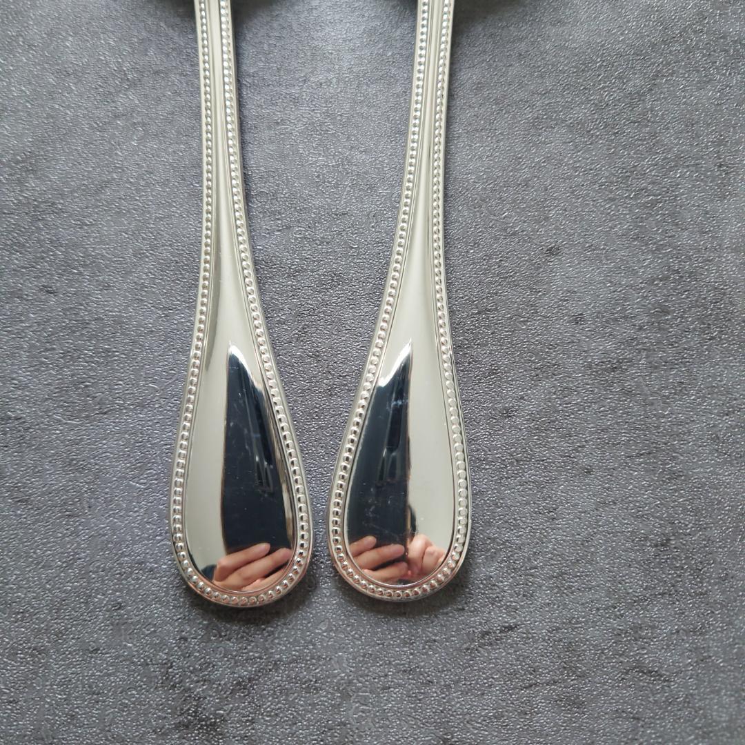 希少 美品 クリストフル パール コンソメスプーン 2点