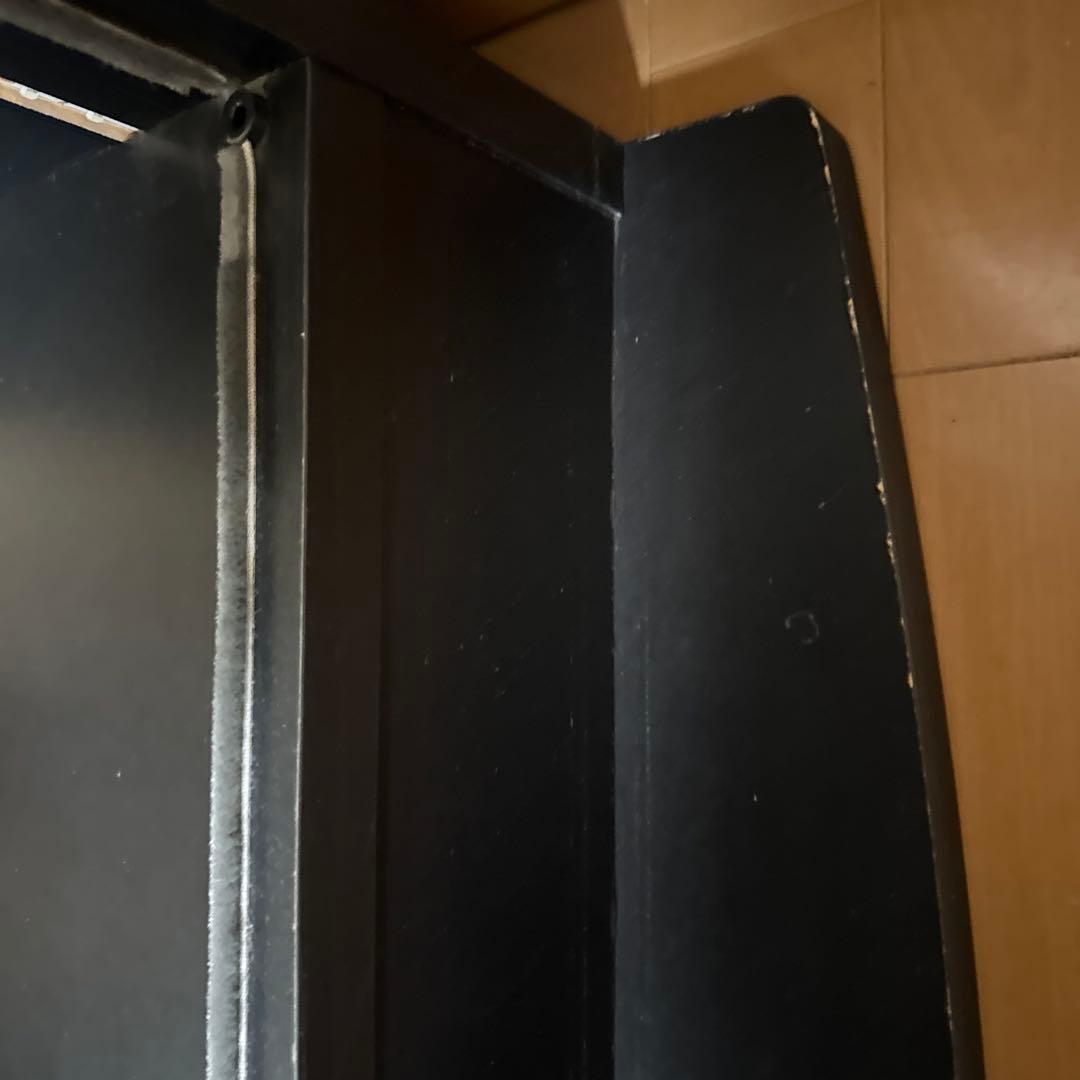 JAJAN フィギュアラックワイド、ミラー背面、LEDタイプ ブラック