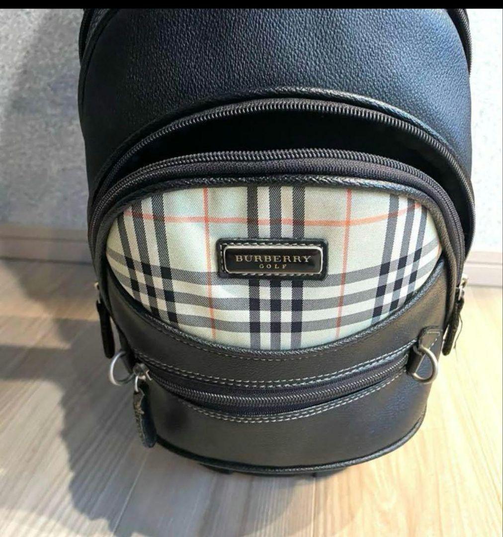 hikaru kotaniBURBERRY ブラックレザー キャディバッグ