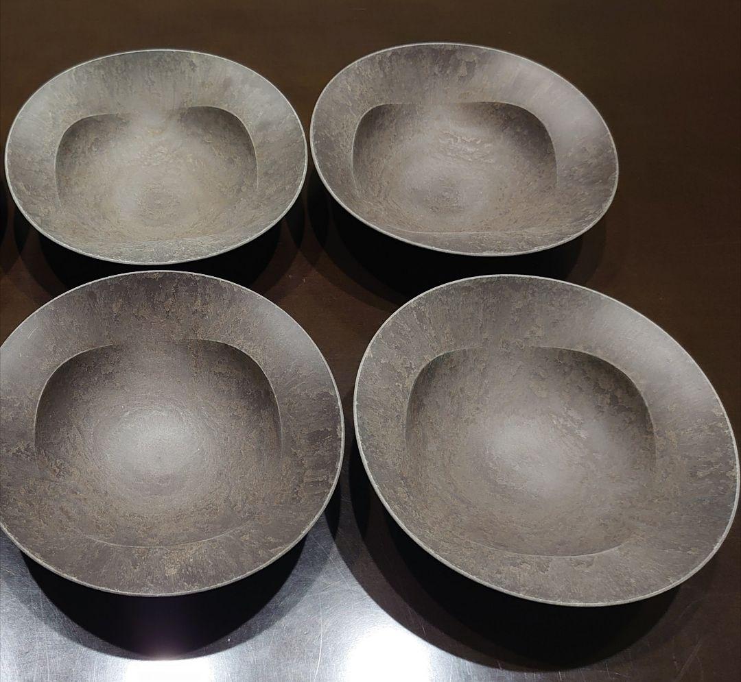 エイラス 深鉢ミルー杉皮ブラウン 4枚セット