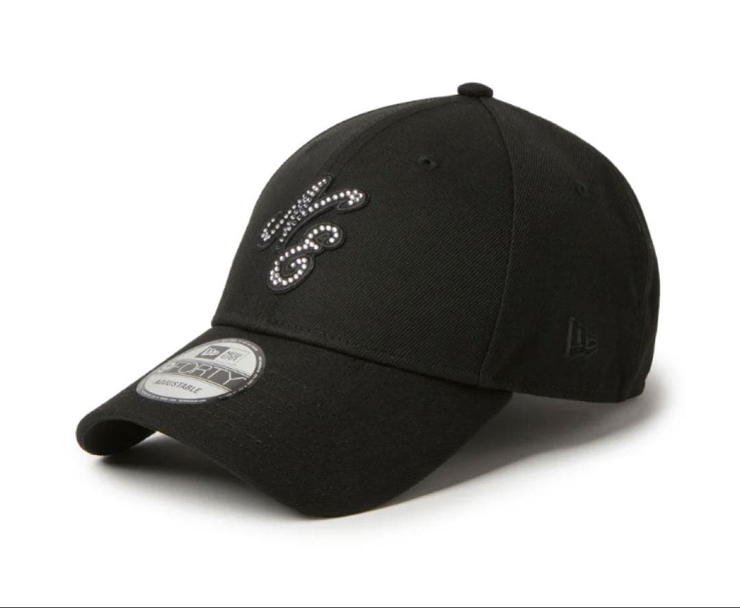 ラスト1 点　9FORTY ラインストーン　クラシックロゴ ブラック