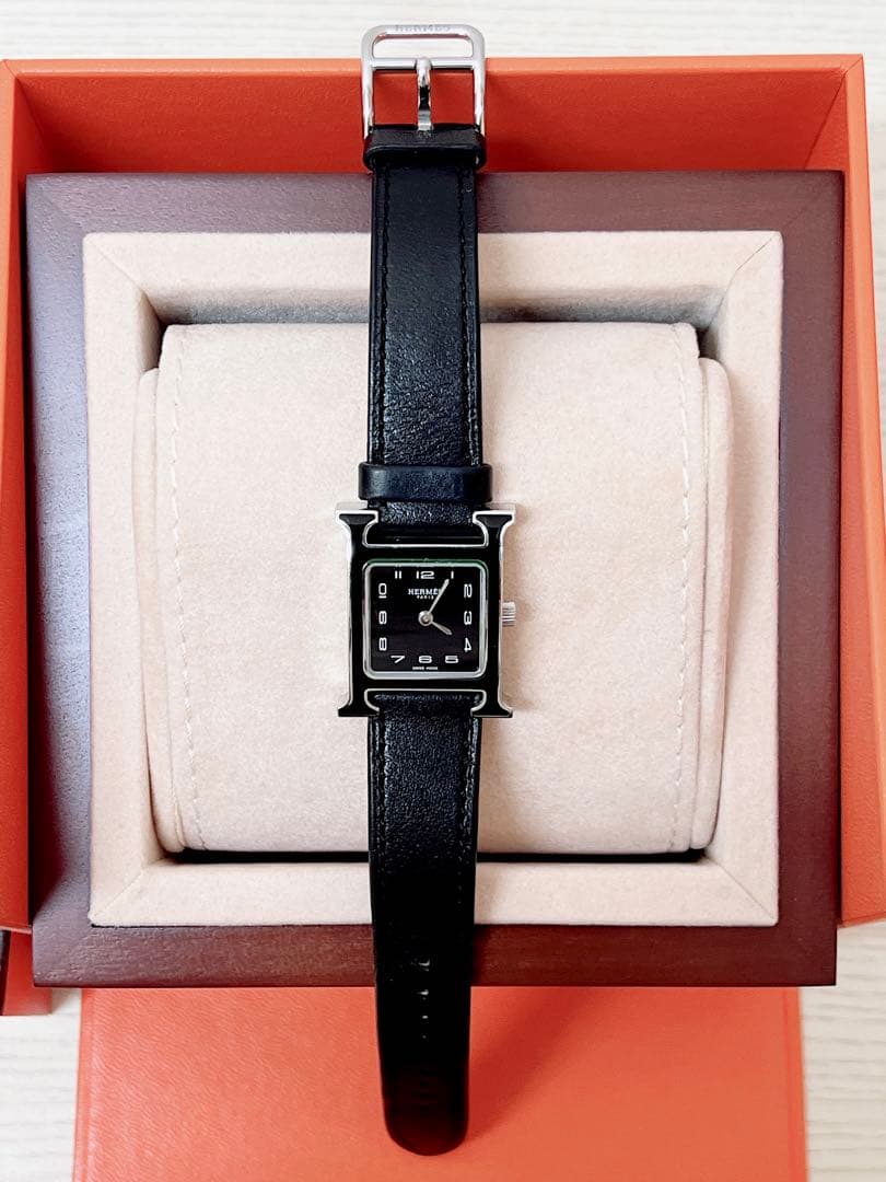 ◉ゆっちゃん　極美品【HERMES】エルメス Hウォッチ HH1.221