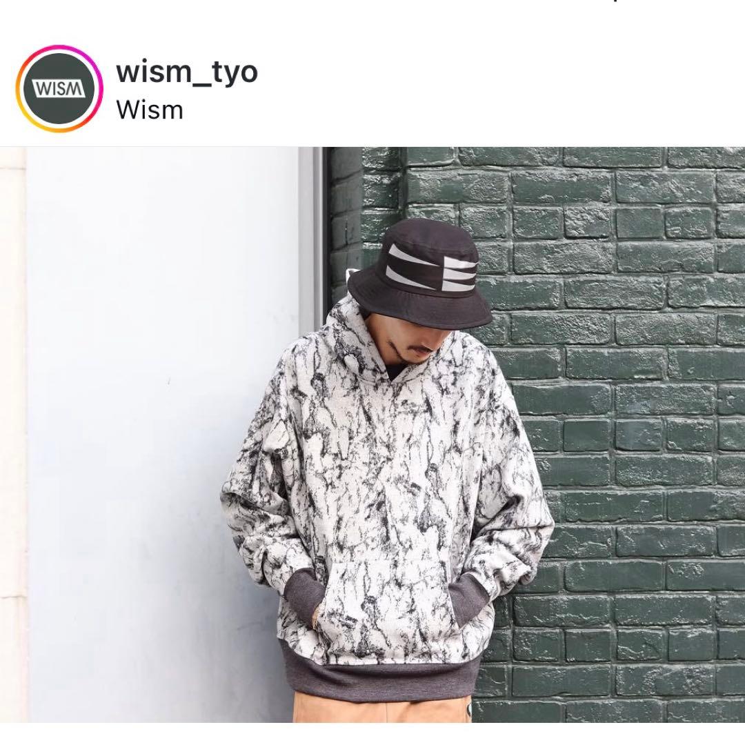 WEWILL WISMポップアップ 柄ウールパーカー グレー3 ニット