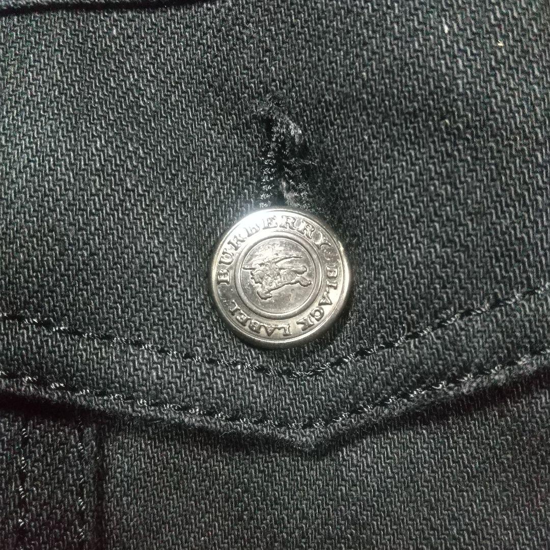 美品 バーバリーブラックレーベル デニムジャケット ブルゾン ブラック 春秋