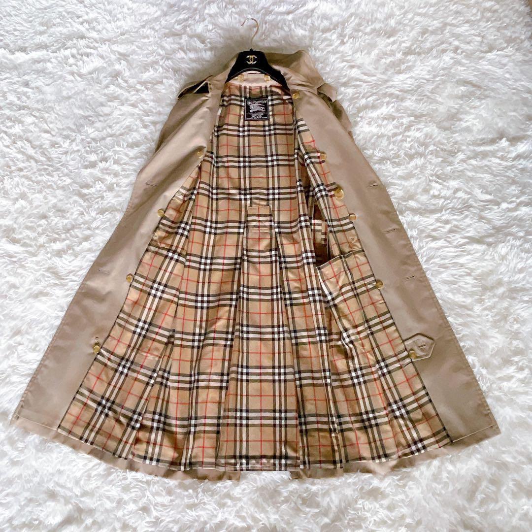 希少✨【バーバリーズ】ライナー付きロングトレンチコート ベージュ ノバチェック