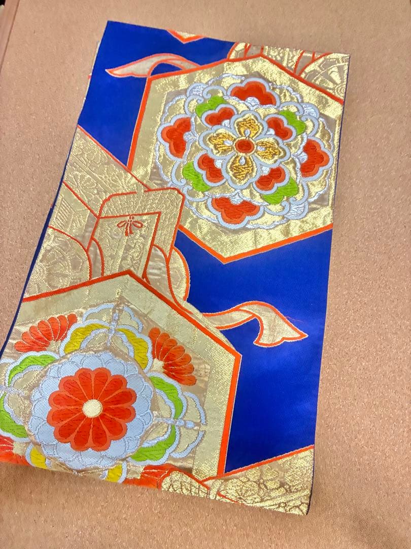 七五三 七歳女の子 着物 水色 ピンク ぼかし 花柄