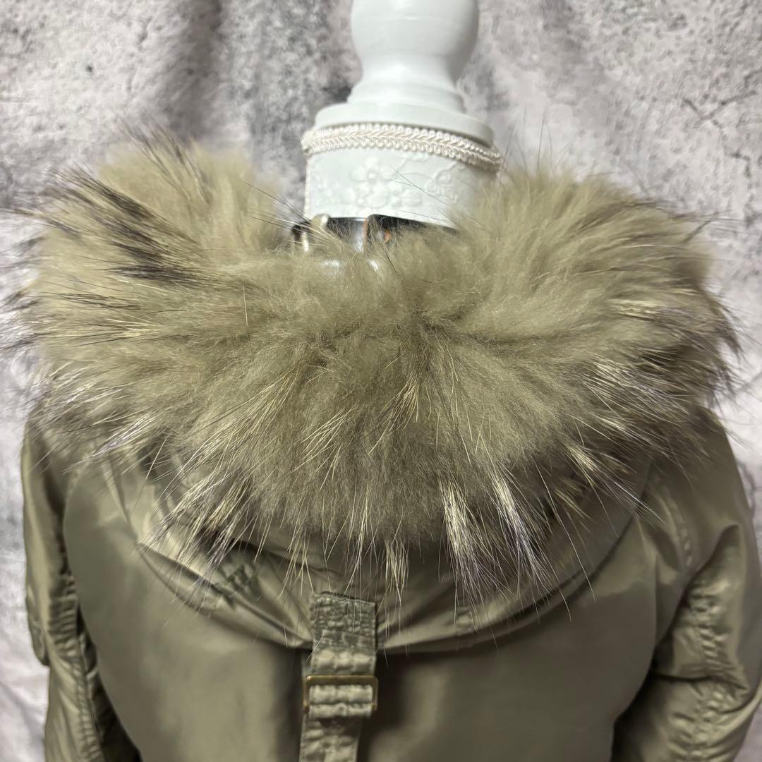 y2k 00s goa ゴア　ミリタリージャケット リアルファー　ネオグランジ