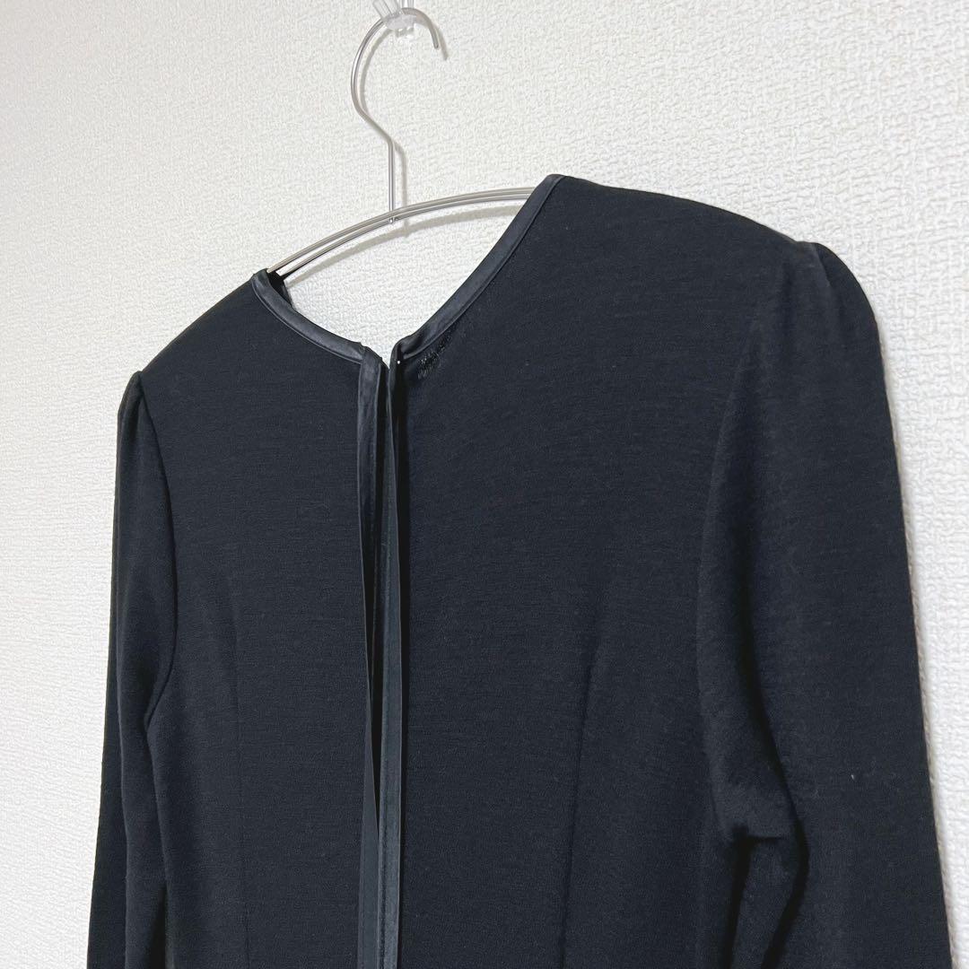 ボーダーズアットバルコニー ウールジャージーマキシドレス　ワンピース