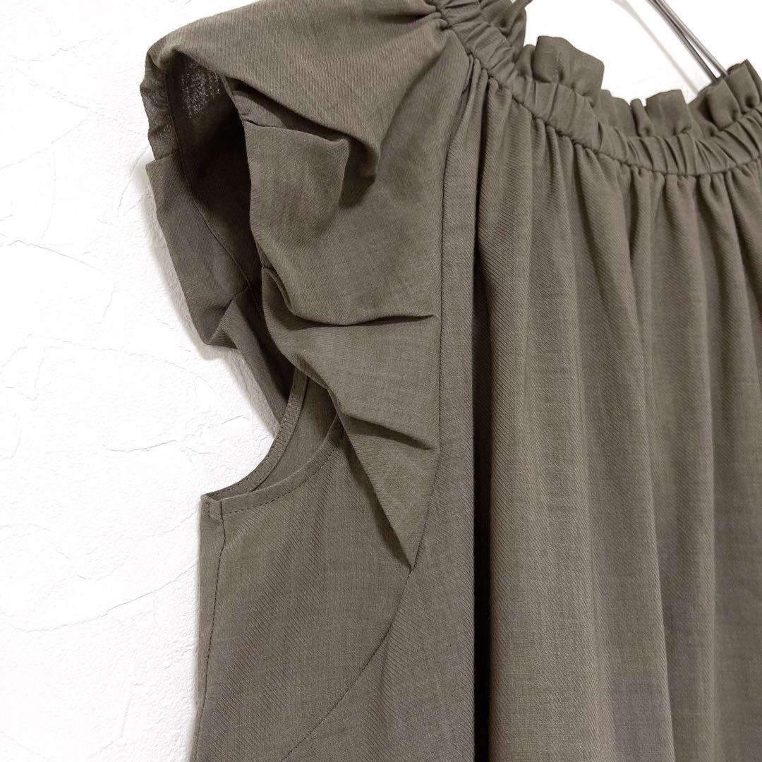 アナイ【美品】キョウネンボイルバックリボンブラウス