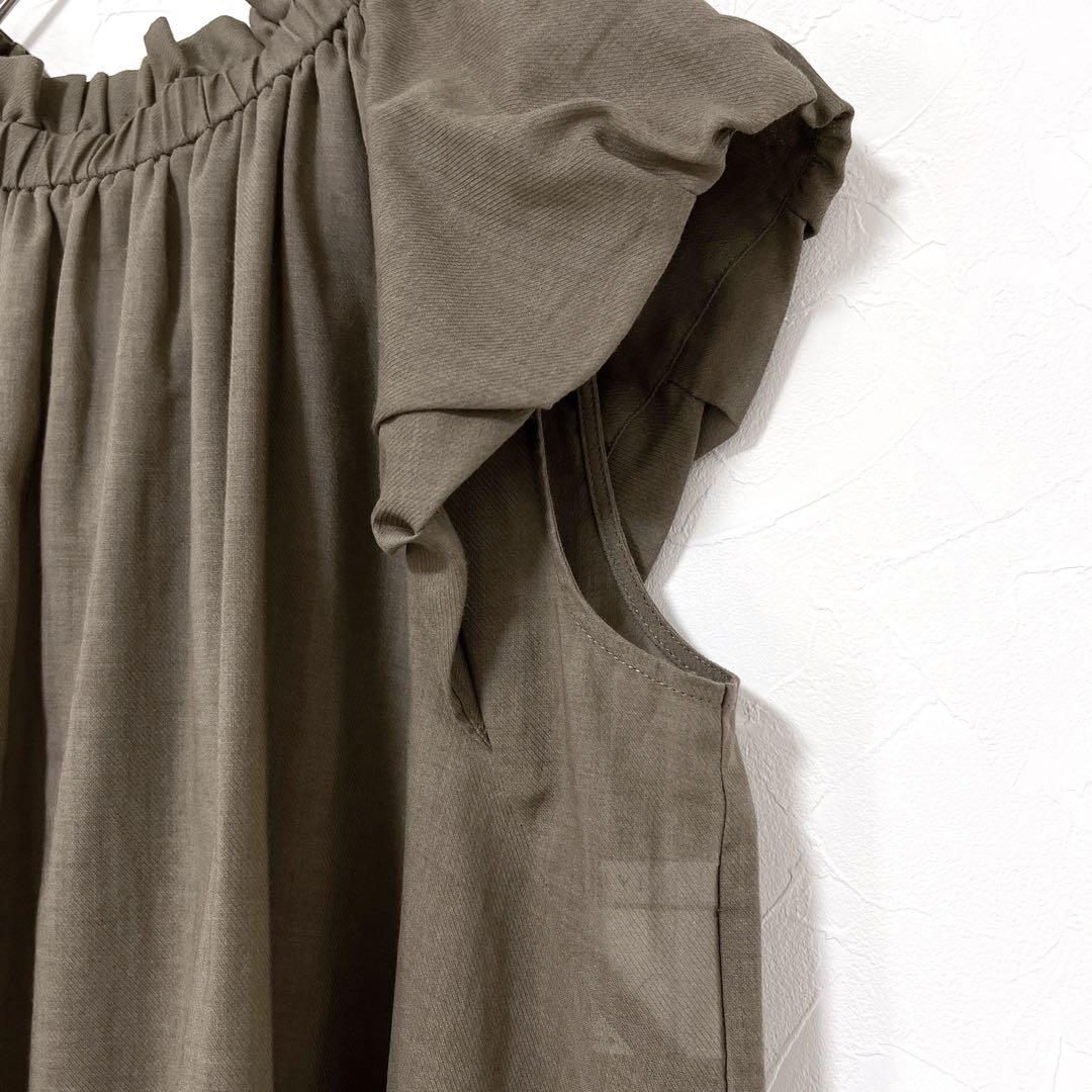 アナイ【美品】キョウネンボイルバックリボンブラウス