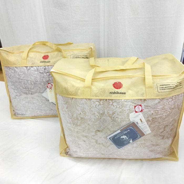 2枚組　新品　西川　羽毛布団　シングル　ホワイトミューラダウン95％ 1.2kg