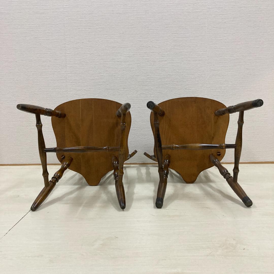 絵里花様引き取り専用飛騨の家具ダイネット　スピンドルチェア　ウィンザーチェア２脚