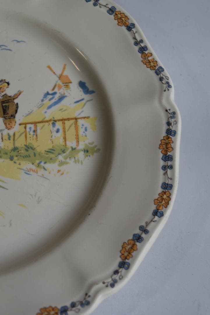 2枚組サルグミンヌ　アンファンリシャール　デセール皿(20.5㎝)ビンテージ