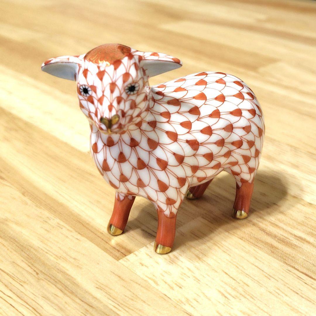 ☆美品☆ヘレンド 　羊　ひつじ　未年　干支　置物　フィギュリン