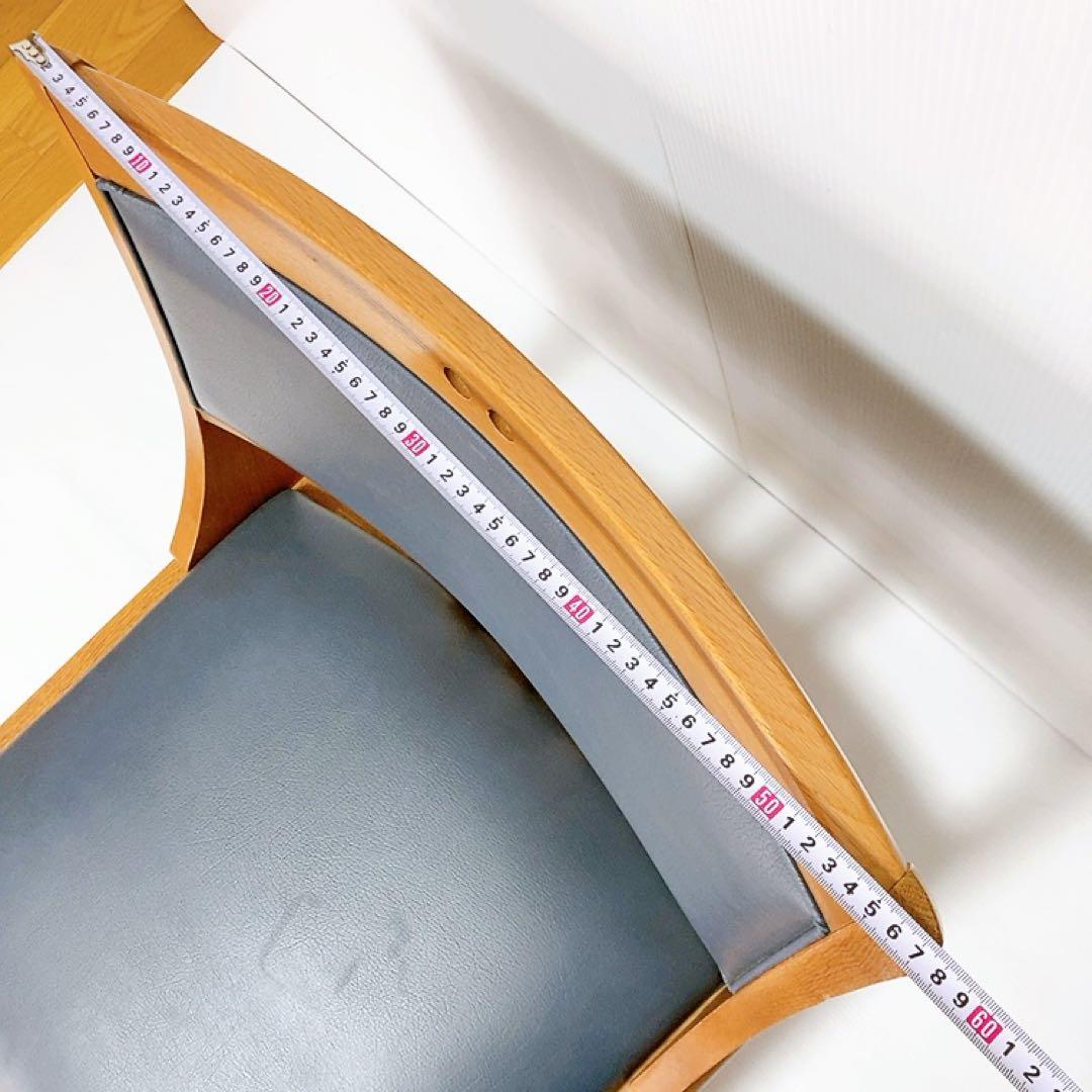 【良品】maruni 木製　ダイニングチェア　マルニ 回転チェア ロッキン　椅子