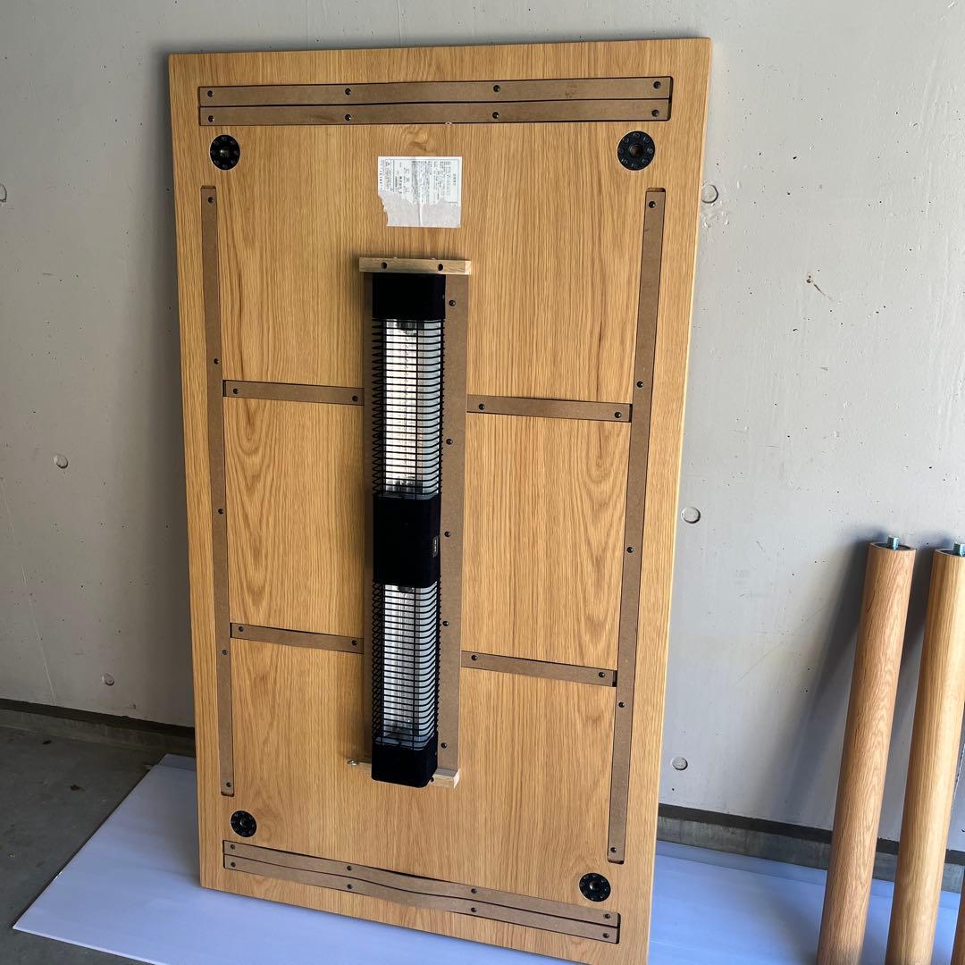 美品・廃盤（限定販売）希少★無印 木製テーブル ダイニングこたつ・幅１４０ｃｍ