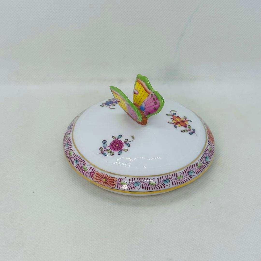 未使用 ヘレンド アポニーフラワー マルボンボン バタフライ 蝶 ボンボニエール