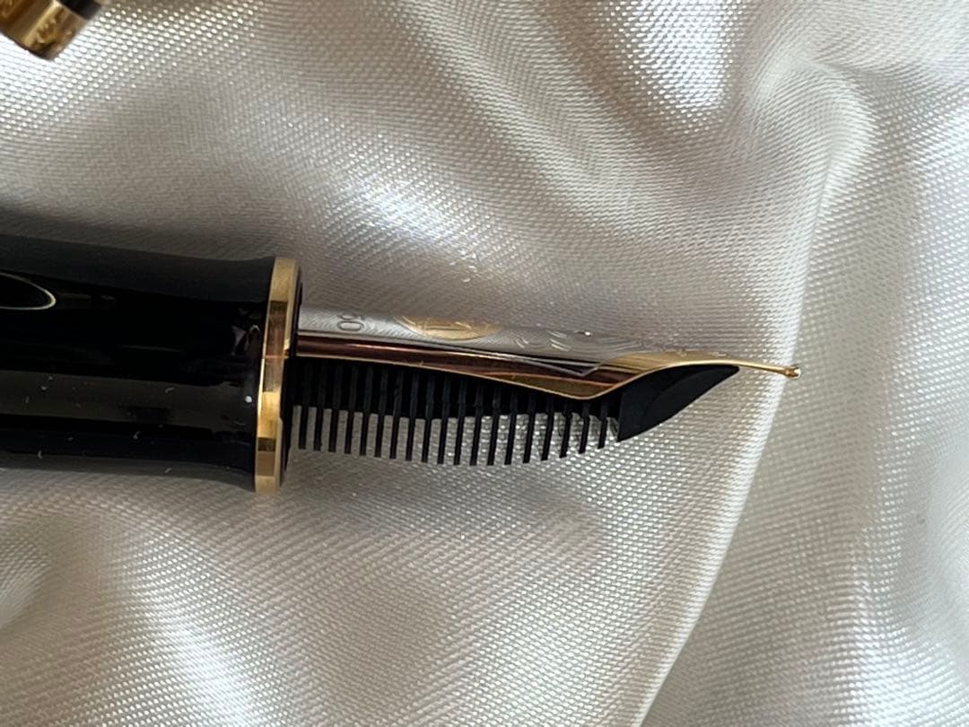 ペリカン スーベレーン M1000 F 細字 18C-750 緑縞 インクセット