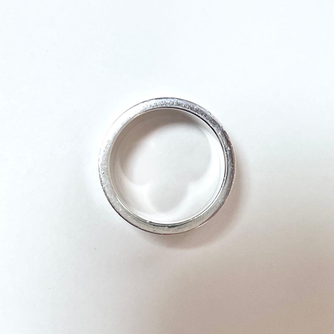 【GUCCI】ロゴ ワイドリング SV925 シルバー 指輪 17号〜18号