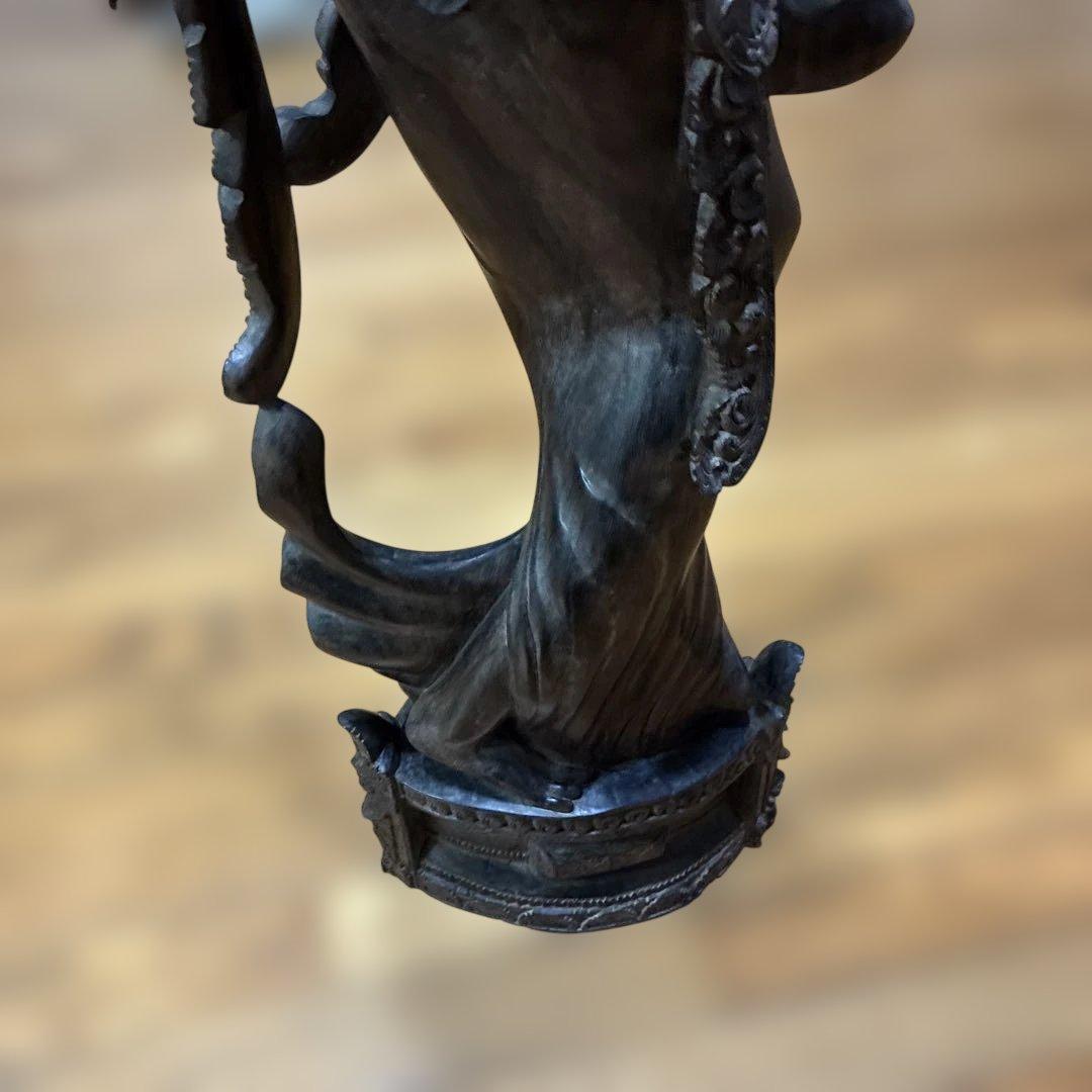 アジアンスタイル 木製彫刻 約113cm