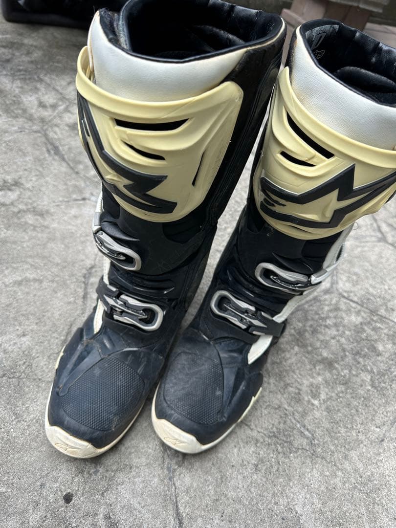 【値下げ】AlpinestarsTech10オフロードブーツ ブラック/ホワイト