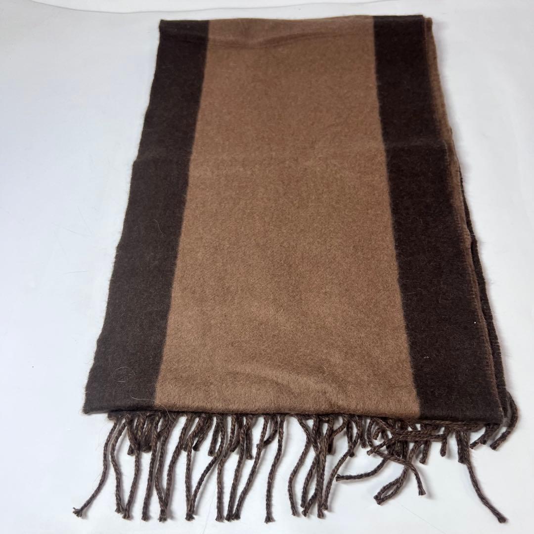 LOUIS VUITTON ルイヴィトン ロゴ入りウールマフラー