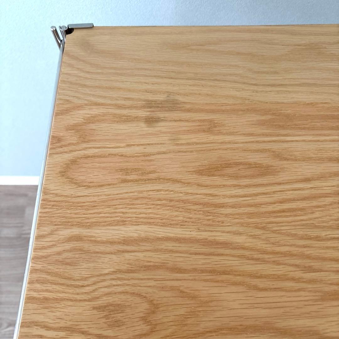 無印良品　ステンレスユニットシェルフ　オーク材棚セット　小