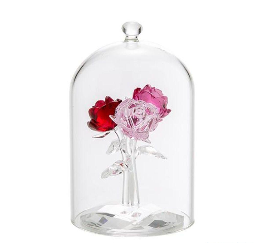 スワロフスキー　フィギュリン　ローズブーケ　薔薇