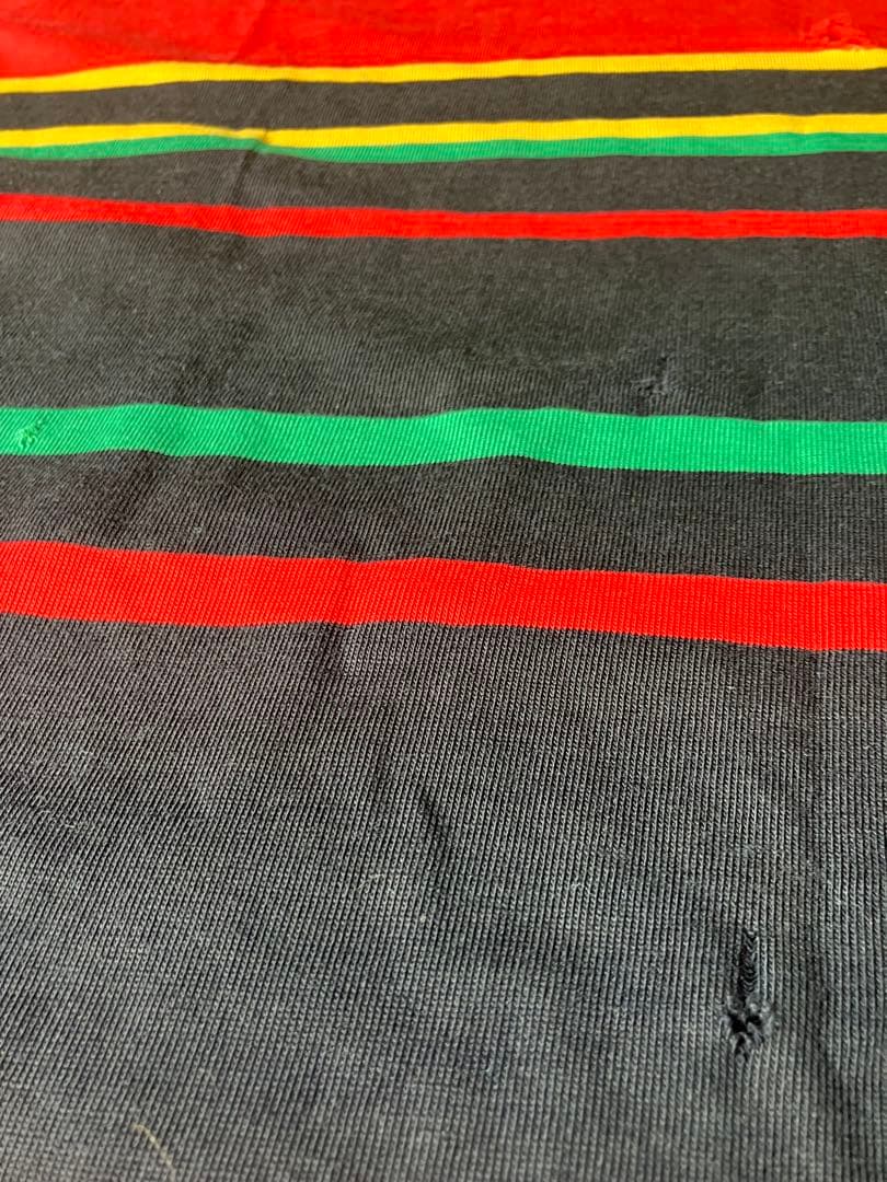 stussy STUSSY ヴィンテージ 黒タグ　ラスタ　Tシャツ　L レゲエ