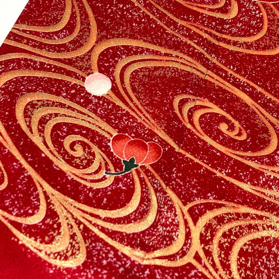 【着物と帯 時流】O24162s◇七五三 7才女の子着物・長襦袢セット◇正絹 梅